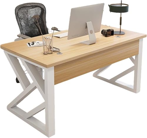 RVGVPMAMTZ Bürotisch, Computerarbeitstisch, Gaming-Schreibtisch, rechteckiger Schreibtisch, Arbeitsstation, Arbeitstisch mit Kufengestell und Kabel-Organizer fürs Homeoffice 2,80cm von RVGVPMAMTZ