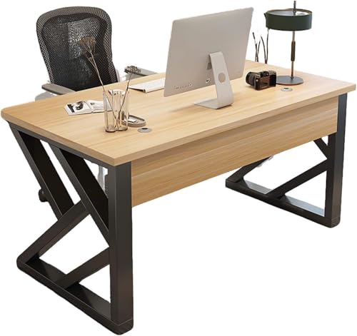 RVGVPMAMTZ Bürotisch, Computerarbeitstisch, Gaming-Schreibtisch, rechteckiger Schreibtisch, Arbeitsstation, Arbeitstisch mit Kufengestell und Kabel-Organizer fürs Homeoffice 6,80cm von RVGVPMAMTZ