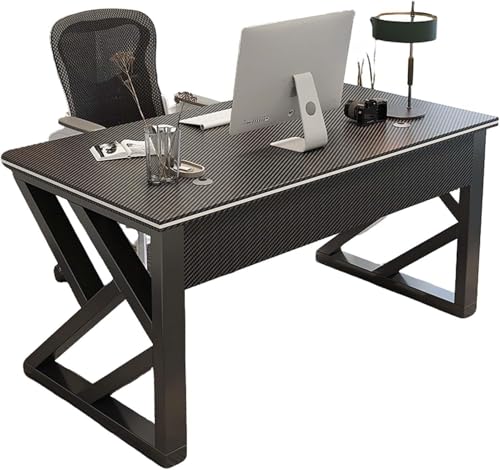 RVGVPMAMTZ Bürotisch, Computerarbeitstisch, Gaming-Schreibtisch, rechteckiger Schreibtisch, Arbeitsstation, Arbeitstisch mit Kufengestell und Kabel-Organizer fürs Homeoffice 8,80cm von RVGVPMAMTZ