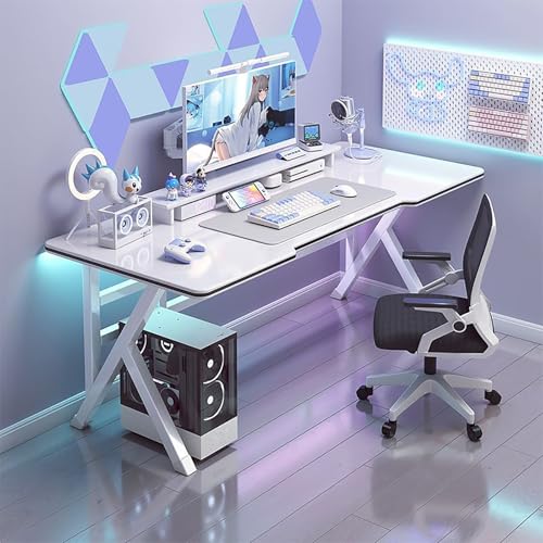 RVGVPMAMTZ Computertisch, Ergonomischer Gaming-Schreibtisch, K-förmiger Gaming-Schreibtisch, PC-Gaming-Workstation, Home-Office-Schreibtisch, platzsparend, einfach aufzubauen White,120 * 60 RVGVPMAMTZ Computertisch, Ergonomischer Gaming-Schreibtisch, K-förmiger Gaming-Schreibtisch, PC-Gaming-Workstation, Home-Office-Schreibtisch, platzsparend, einfach aufzubauen White,120 * 60 von RVGVPMAMTZ