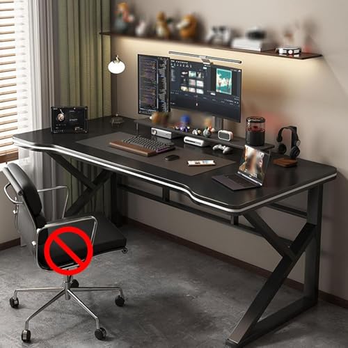 RVGVPMAMTZ Computertisch, Gaming-Schreibtisch, moderner Schreibtisch, K-förmige Metallbeine, Arbeitsplatzschreibtisch mit erhöhtem Regal, geeignet für Homeoffice usw Black,100cm RVGVPMAMTZ Computertisch, Gaming-Schreibtisch, moderner Schreibtisch, K-förmige Metallbeine, Arbeitsplatzschreibtisch mit erhöhtem Regal, geeignet für Homeoffice usw Black,100cm von RVGVPMAMTZ