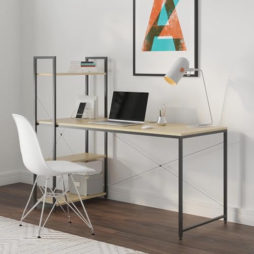 RVGVPMAMTZ Flip Gaming-Computertisch mit verstellbaren Regalen, Home-Office-Schreibtisch, verstellbare Füße, geeignet für Home-Office, Computer-Arbeitsplatz, einfache Montage Wood RVGVPMAMTZ Flip Gaming-Computertisch mit verstellbaren Regalen, Home-Office-Schreibtisch, verstellbare Füße, geeignet für Home-Office, Computer-Arbeitsplatz, einfache Montage Wood von RVGVPMAMTZ