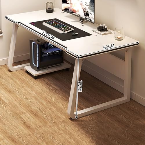 RVGVPMAMTZ Gaming-Tisch, Computer-Schreibtisch, Computertisch, Bürotisch, tragbarer Schreibtisch, Laptop-Arbeitstisch, Holzschreibtisch-Arbeitsplatz für Zuhause und Büro White,120cm RVGVPMAMTZ Gaming-Tisch, Computer-Schreibtisch, Computertisch, Bürotisch, tragbarer Schreibtisch, Laptop-Arbeitstisch, Holzschreibtisch-Arbeitsplatz für Zuhause und Büro White,120cm von RVGVPMAMTZ