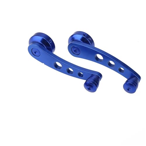 Handkurbel Autofenster 2 stücke Aluminium Legierung Universal Auto Fenster Griff Wickler Riser Ersatz Universal Fensterkurbel(Blue) von RVIFY