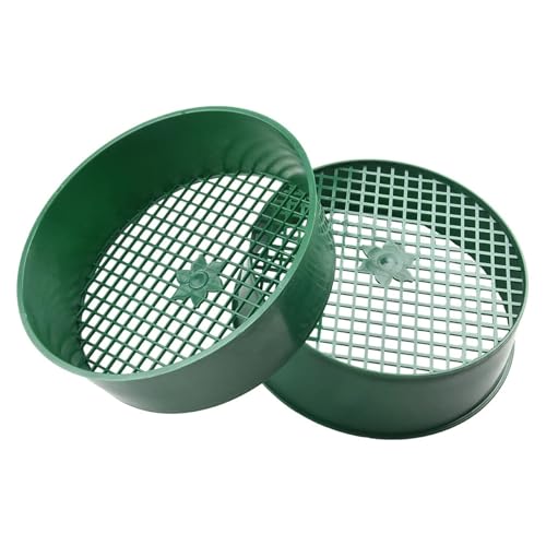 RVIFY Sieb, Erdsieb 2 Stück Gartensieb Kunststoff Bodensieb Filternetz Composy Boden Sand Stein Mesh Bodensieb Kindergarten Werkzeuge Gartenbedarf Gartensieb RVIFY Sieb, Erdsieb 2 Stück Gartensieb Kunststoff Bodensieb Filternetz Composy Boden Sand Stein Mesh Bodensieb Kindergarten Werkzeuge Gartenbedarf Gartensieb von RVIFY