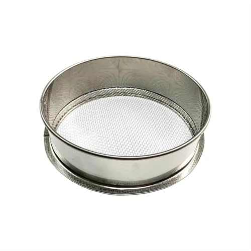 RVIFY Sieb, Erdsieb Garten Home Edelstahl Fleischig Garten Kompost Boden Stein Sieb Mesh Filtration Gartenarbeit Werkzeug 20/30cm 8 Mesh Gartensieb(20CM 3mm 8 mesh) von RVIFY