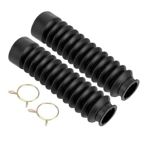 RVIFY Stoßdämpfer 2Pcs Motorrad Zubehör Gabel Stoßdämpfer Staub Abdeckung Gummi Gators Stiefel Staubdicht Sleeve Schutz Motorräder Stoßdämpfer(1 Pairs) von RVIFY