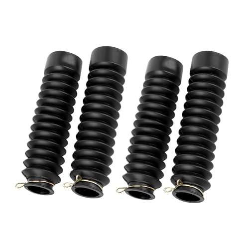 RVIFY Stoßdämpfer 2Pcs Motorrad Zubehör Gabel Stoßdämpfer Staub Abdeckung Gummi Gators Stiefel Staubdicht Sleeve Schutz Motorräder Stoßdämpfer(2 Pairs) von RVIFY