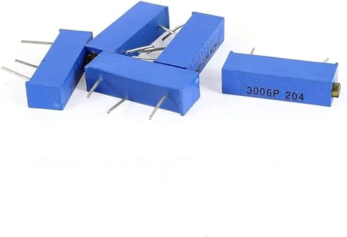 Einstellbarer Widerstand, 20 STÜCKE 3006P Potentiometer 11K 2K 5K 10K 20K 50K 100K 200K 500K 1M 100R 200R 500R Trimmerpotentiometer Widerstand(50K Ohm) von RVJCMCDC
