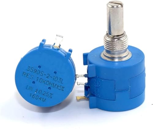 Einstellbarer Widerstand, Potentiometer 1 STÜCK 3590S-2-502L 5K 3590S-2-103L 10K 3590S-2-503L 50K 3590S-2-104L 100K Präzisions-Mehrgangpotentiometer(200ohm) von RVJCMCDC