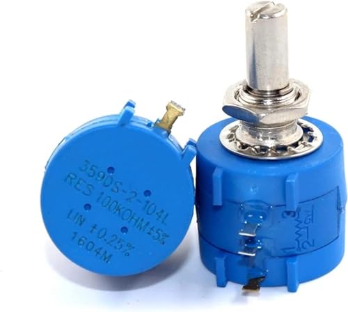 Einstellbarer Widerstand, Potentiometer 1 STÜCK 3590S-2-502L 5K 3590S-2-103L 10K 3590S-2-503L 50K 3590S-2-104L 100K Präzisions-Mehrgangpotentiometer(50K) von RVJCMCDC