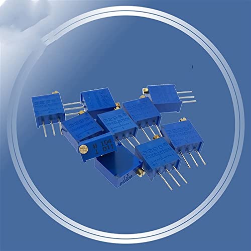 Einstellbarer Widerstand, Widerstand 10 STÜCKE 3296 Potentiometer-Kit Hochpräziser 3296W variabler Widerstand 100R -1M 200R 500R 1k 2k 5K 10K 20K 50K 100K 200k 500k(1K Ohm) von RVJCMCDC