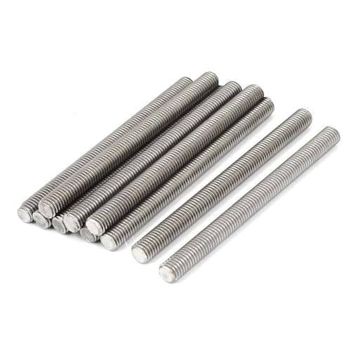 Gewindestange aus Edelstahl, 10 Stück 304 M5 Vollgewindestangen-Dübelbefestigungen Länge 16–80 mm for die Automobil- und Bauindustrie(M5x70mm) von RVJCMCDC