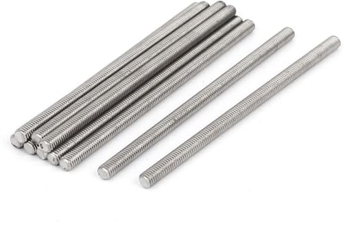 Gewindestange aus Edelstahl, 316 M10 Rechtsgewinde-Schraubenbolzen, Länge 30–500 mm, for die Möbelmontage, Befestigung und Bauindustrie(M10x120mm (2pcs)) von RVJCMCDC