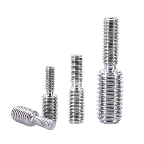 Männliche Gewinde Reduktionsbolzen, Doppelended Konverter Reduktionsschraube Reduktionsschrauben Kamera-Adapter konvertiert doppelended kopflose Schrauben (M12x25 auf M20x25 (1 Stück)(M4x15 to M6x15 von RVJCMCDC