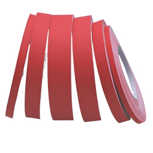 RVJCMCDC Formteile for Abziehen und Aufkleben, Selbstklebende PVC-Leisten, Übergangsstreifen, Bodenkantenleisten, Folienband, for Wände, Kamine, Spiegelkanten und Basteldekorationen(Red,2500 * 2.5cm) von RVJCMCDC