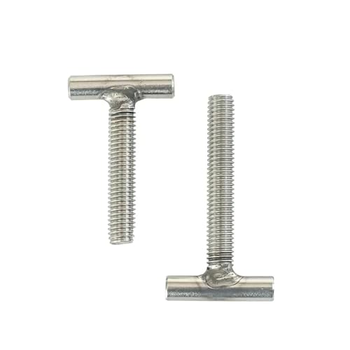 T-Nut-Schrauben, 304 Edelstahl, zylindrische Schweiß-T-förmige Schraube M4 M5 M6 M8 M10 M12(2pcs M8X50) von RVJCMCDC