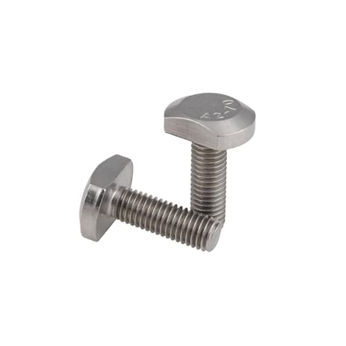 T-Nut-Schrauben, T-Schraube aus Edelstahl 304, T-Nut-Schraube, T-förmige Plattenschraube GB37(70mm,M8(1Pcs)) von RVJCMCDC