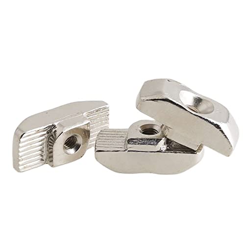 T-Nutenstein, T-Nutensteinschrauben, 20 Stück verschiebbare T-Nutensteine M3 M4 M5 M6 M8 Aluminium, Bootsbefestigungsverbinder, Extrusionsbefestigung, Hammerkopf(M8(45 series)) von RVJCMCDC