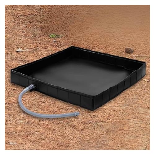 RVOWTAGL Duschwanne Camping Duschwanne, Mit abnehmbarem Abflussrohr Auffangwanne Mit Ablauf, Zusammenklappbar Outdoor PVC Shower Tray für Camping, Strand, Außendusche von RVOWTAGL