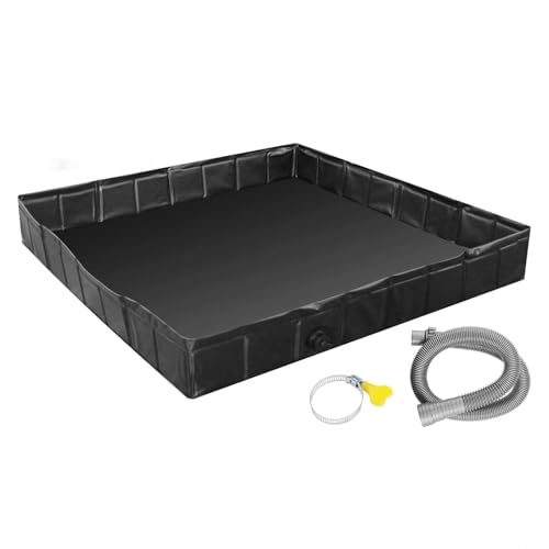 RVOWTAGL Duschwanne Camping Gartendusche Bodenplatte, Mit abnehmbarem Abflussrohr Faltbare Duschbasis, Faltbar Outdoor PVC Shower Tray für Wohnmobile, Außen- und Innenduschen RVOWTAGL Duschwanne Camping Gartendusche Bodenplatte, Mit abnehmbarem Abflussrohr Faltbare Duschbasis, Faltbar Outdoor PVC Shower Tray für Wohnmobile, Außen- und Innenduschen von RVOWTAGL