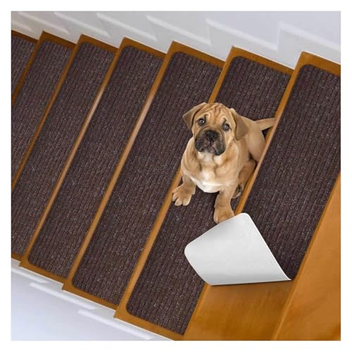 RVOWTAGL Stufenmatten Ohne Kleben, 15er-Packung 20 x 76 cm Treppenstufen, Waschbar Teppichstufen Für treppe für Holztreppen, Marmortreppen RVOWTAGL Stufenmatten Ohne Kleben, 15er-Packung 20 x 76 cm Treppenstufen, Waschbar Teppichstufen Für treppe für Holztreppen, Marmortreppen von RVOWTAGL