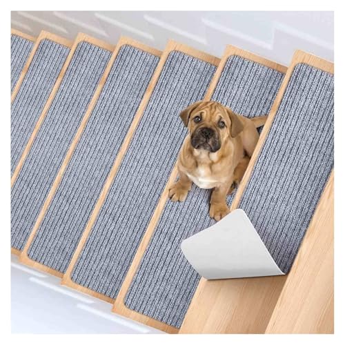 RVOWTAGL Stufenmatten Selbstklebend, 15er-Packung 20 x 76 cm Anti Rutsch Treppe, Waschbar Teppich Stufenmatten für Treppen, Garagen, Terrassen RVOWTAGL Stufenmatten Selbstklebend, 15er-Packung 20 x 76 cm Anti Rutsch Treppe, Waschbar Teppich Stufenmatten für Treppen, Garagen, Terrassen von RVOWTAGL