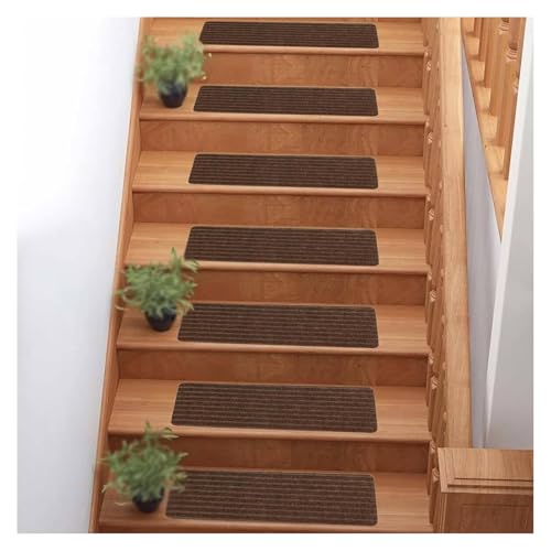 RVOWTAGL Stufenteppich, 15er-Packung 20 x 76 cm Antirutschstreifen Treppe, Waschbar Treppenstufenpolster für Holztreppen, Marmortreppen RVOWTAGL Stufenteppich, 15er-Packung 20 x 76 cm Antirutschstreifen Treppe, Waschbar Treppenstufenpolster für Holztreppen, Marmortreppen von RVOWTAGL