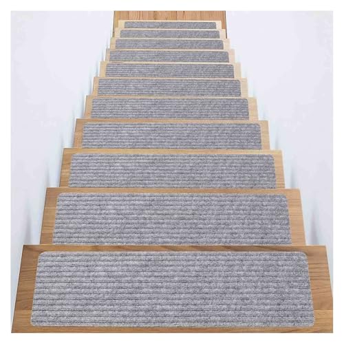 RVOWTAGL Stufenteppich Selbstklebend, 15er-Packung 20 x 76 cm Antirutschstreifen Treppe, Wiederverwendbar Treppenstufen Verkleidung für Holztreppen, Marmortreppen RVOWTAGL Stufenteppich Selbstklebend, 15er-Packung 20 x 76 cm Antirutschstreifen Treppe, Wiederverwendbar Treppenstufen Verkleidung für Holztreppen, Marmortreppen von RVOWTAGL