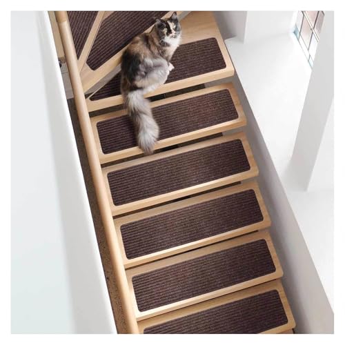 RVOWTAGL Teppichstufen, 15er-Packung 20 x 76 cm Treppenstufen, Waschbar Stair Treads für Fliesen Treppen, Glastreppen RVOWTAGL Teppichstufen, 15er-Packung 20 x 76 cm Treppenstufen, Waschbar Stair Treads für Fliesen Treppen, Glastreppen von RVOWTAGL
