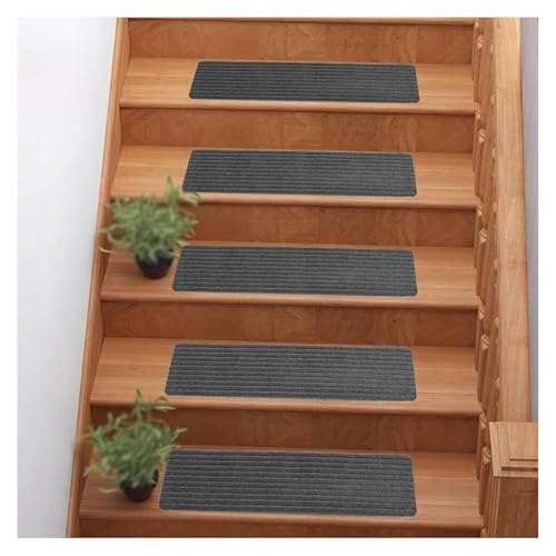RVOWTAGL Teppichstufen, 15er-Packung 20 x 76 cm Treppenstufen Antirutsch, Zufalls Schnitt Leiter rutschfeste Füße Matte für Holztreppen, Marmortreppen RVOWTAGL Teppichstufen, 15er-Packung 20 x 76 cm Treppenstufen Antirutsch, Zufalls Schnitt Leiter rutschfeste Füße Matte für Holztreppen, Marmortreppen von RVOWTAGL
