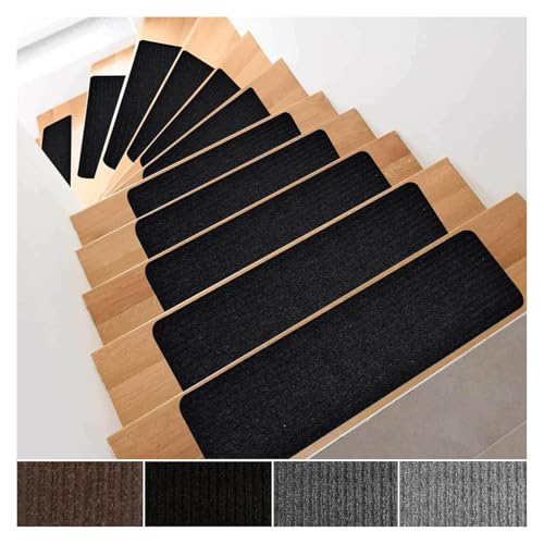 RVOWTAGL Treppen Teppich, 15er-Packung 20 x 76 cm Treppenstufen, Zufalls Schnitt Treppenmatten Selbstklebend für Holztreppen, Marmortreppen RVOWTAGL Treppen Teppich, 15er-Packung 20 x 76 cm Treppenstufen, Zufalls Schnitt Treppenmatten Selbstklebend für Holztreppen, Marmortreppen von RVOWTAGL