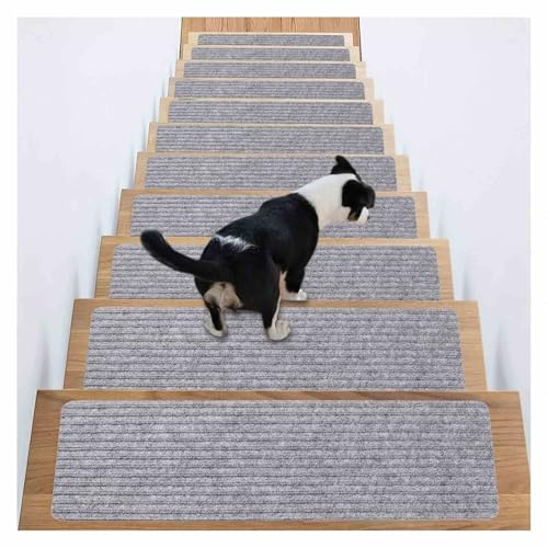 RVOWTAGL Treppen Teppichstufen, 15er-Packung 20 x 76 cm Anti Rutsch Treppe, Waschbar Self-Adhesive Stair Mats für Fliesen Treppen, Glastreppen RVOWTAGL Treppen Teppichstufen, 15er-Packung 20 x 76 cm Anti Rutsch Treppe, Waschbar Self-Adhesive Stair Mats für Fliesen Treppen, Glastreppen von RVOWTAGL