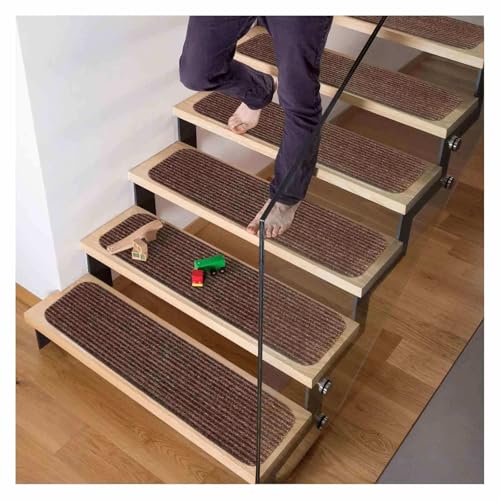 RVOWTAGL Treppenstufen Teppich, 15er-Packung 20 x 76 cm Anti Rutsch Treppe, Wiederverwendbar Treppenschoner Für Holztreppen für Holztreppen, Marmortreppen RVOWTAGL Treppenstufen Teppich, 15er-Packung 20 x 76 cm Anti Rutsch Treppe, Wiederverwendbar Treppenschoner Für Holztreppen für Holztreppen, Marmortreppen von RVOWTAGL