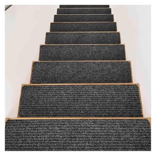 RVOWTAGL Treppenteppich Selbstklebend, 15er-Packung 20 x 76 cm Treppenstufen Antirutsch, Wiederverwendbar Stair Runner für Treppen, Garagen, Terrassen RVOWTAGL Treppenteppich Selbstklebend, 15er-Packung 20 x 76 cm Treppenstufen Antirutsch, Wiederverwendbar Stair Runner für Treppen, Garagen, Terrassen von RVOWTAGL