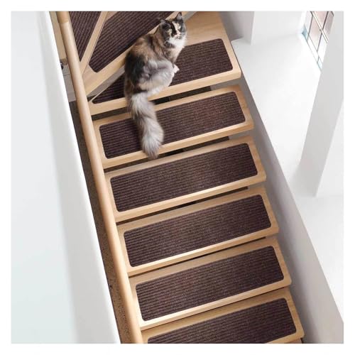 RVOWTAGL Treppenteppich Selbstklebend, 15er-Packung 20 x 76 cm Treppenverkleidung, Wiederverwendbar Wohnmobil Stufenmatten für Treppen, Garagen, Terrassen RVOWTAGL Treppenteppich Selbstklebend, 15er-Packung 20 x 76 cm Treppenverkleidung, Wiederverwendbar Wohnmobil Stufenmatten für Treppen, Garagen, Terrassen von RVOWTAGL