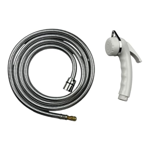 REICH Luxus Außendusche Duschbrause in weiß mit flexiblem Rohr REICH Luxus Außendusche Duschbrause in weiß mit flexiblem Rohr von RVTechnik