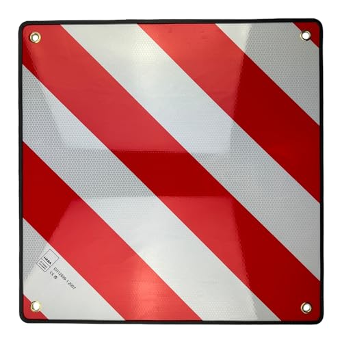 Warnschild Warntafel 50x50cm Aluminium doppelseitig für Italien und Spanien von RVTechnik
