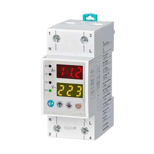 1 STÜCKE 220 VAC 50/60Hz AVR-XX Dual Display Einstellbare Spannung und Überstromschutzrelais 40A von RVUYMDZR