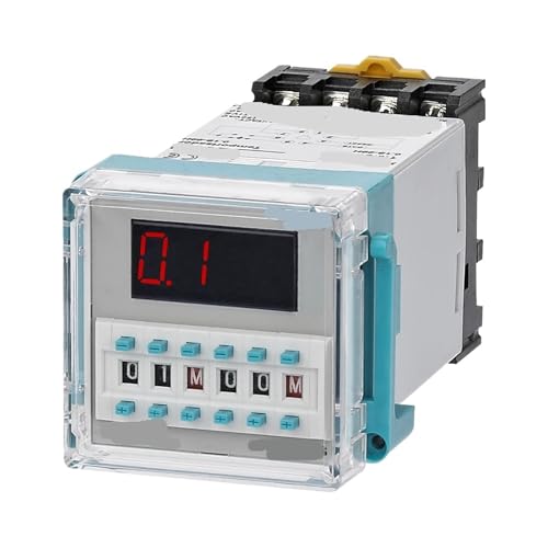 1 STÜCKE QM4H-1Z 12VAC DC QM4H DH48S Digitales Zeitrelais mit Sockel 1 STÜCKE QM4H-1Z 12VAC DC QM4H DH48S Digitales Zeitrelais mit Sockel von RVUYMDZR