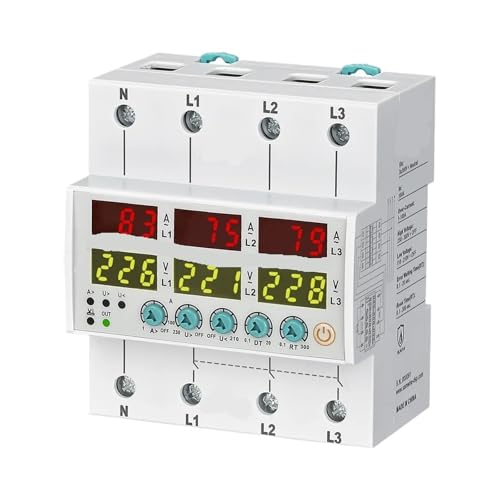 MIT PHASE SEOUENCY 63A 3x380V+neutral Überstrom- und Spannungsschutzrelais 63A MIT PHASE SEOUENCY 63A 3x380V+neutral Überstrom- und Spannungsschutzrelais 63A von RVUYMDZR