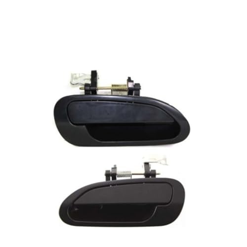 RVVJFHMSH 2 Teile/satz Vorne Und Hinten Außen Außen Tür Griffe Set Schwarz Neue Kompatibel Mit HONDA Accord 2,0 2,3 3,0 1998 1999 2000 2001 2002(2 Pcs Rear) von RVVJFHMSH