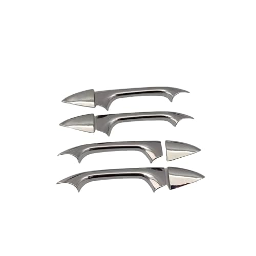 RVVJFHMSH ABS Chrom Silber Türgriffabdeckung Trim Kompatibel Mit Mercedes Benz ML GL Klasse W164 X164 ML350 ML450 ML500 2006-2011(Model B 4PCS) von RVVJFHMSH