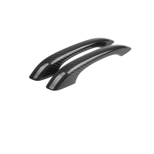 RVVJFHMSH Dekorativer Rahmen for die Außengriffabdeckung der Autotür aus echter trockener Kohlefaser, kompatibel mit Porsche Cayenne Panamera Macan 718 2014–2023(2PCS 718) von RVVJFHMSH