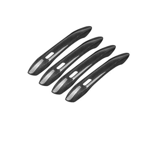 RVVJFHMSH Dekorativer Rahmen for die Außengriffabdeckung der Autotür aus echter trockener Kohlefaser, kompatibel mit Porsche Cayenne Panamera Macan 718 2014–2023(4PCS Cayenne) von RVVJFHMSH