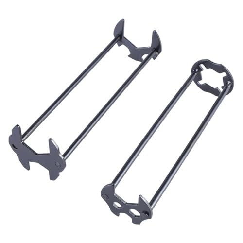 2pcs Multifunktionaler Beckenschlüssel Doppelte Schraubenschlüssel Waschbecken Schraubenschlüssel Unter Waschbecken Klempner Für Küchenbad Kohlenstoffstahl Werkzeug von RWAJZAX