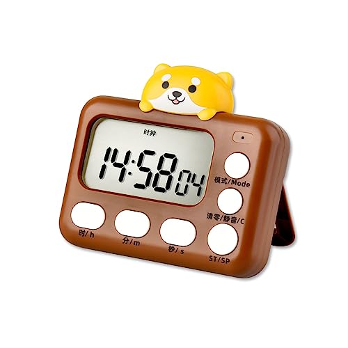 Küchentimer für Tiere, großes LCD-Display, digitaler Timer mit Weckerrückseite, einfach zu bedienender Countdown-Timer Küchentimer für Tiere, großes LCD-Display, digitaler Timer mit Weckerrückseite, einfach zu bedienender Countdown-Timer von RWAJZAX