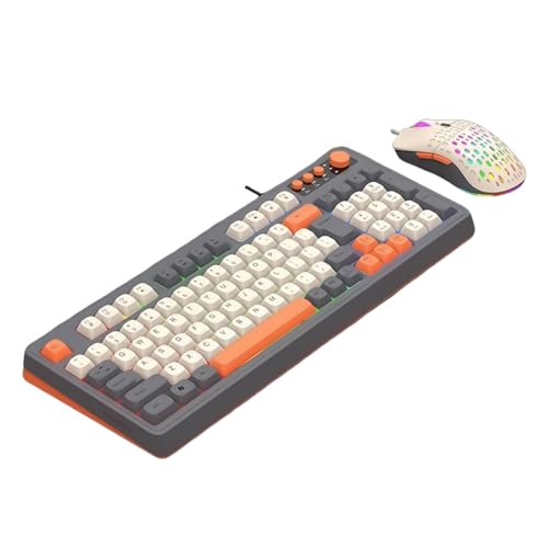 Multisystems 98 Keys, Argb-Beleuchtung und ergonomische Tastatur mit langer Lebensdauer des Schalters von RWAJZAX