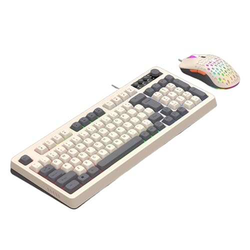 Multisystems 98 Keys, Argb-Beleuchtung und ergonomische Tastatur mit langer Lebensdauer des Schalters von RWAJZAX