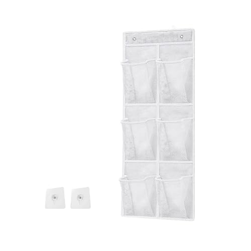 RWAJZAX 6 Gitter Hängende Organisatoren Bad Aufbewahrung Von Organisatoren Mit 6 Atmungsaktiven Taschen Für Handtücher Und Toilettenartikel Apartment Aufbewahrungslösung von RWAJZAX